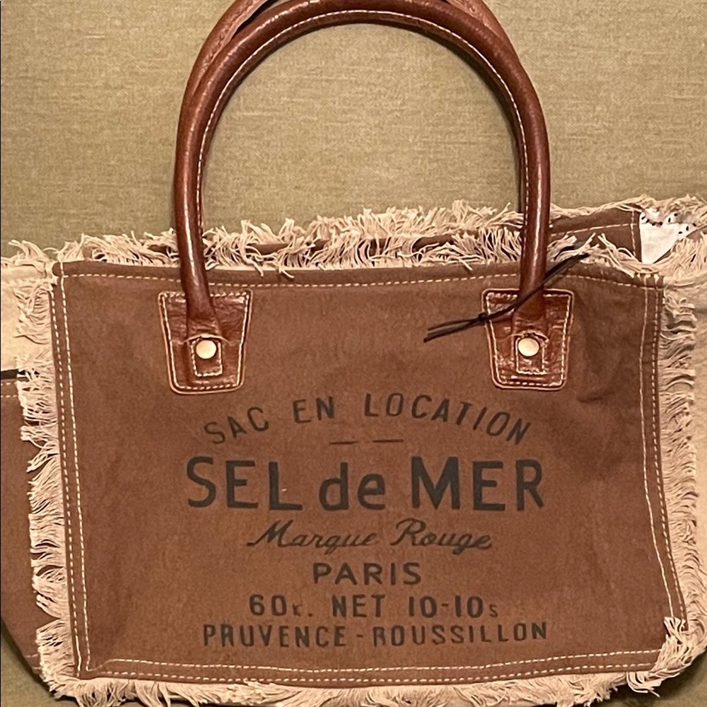Myra Upcycled Sel De Mer Canvas Bag